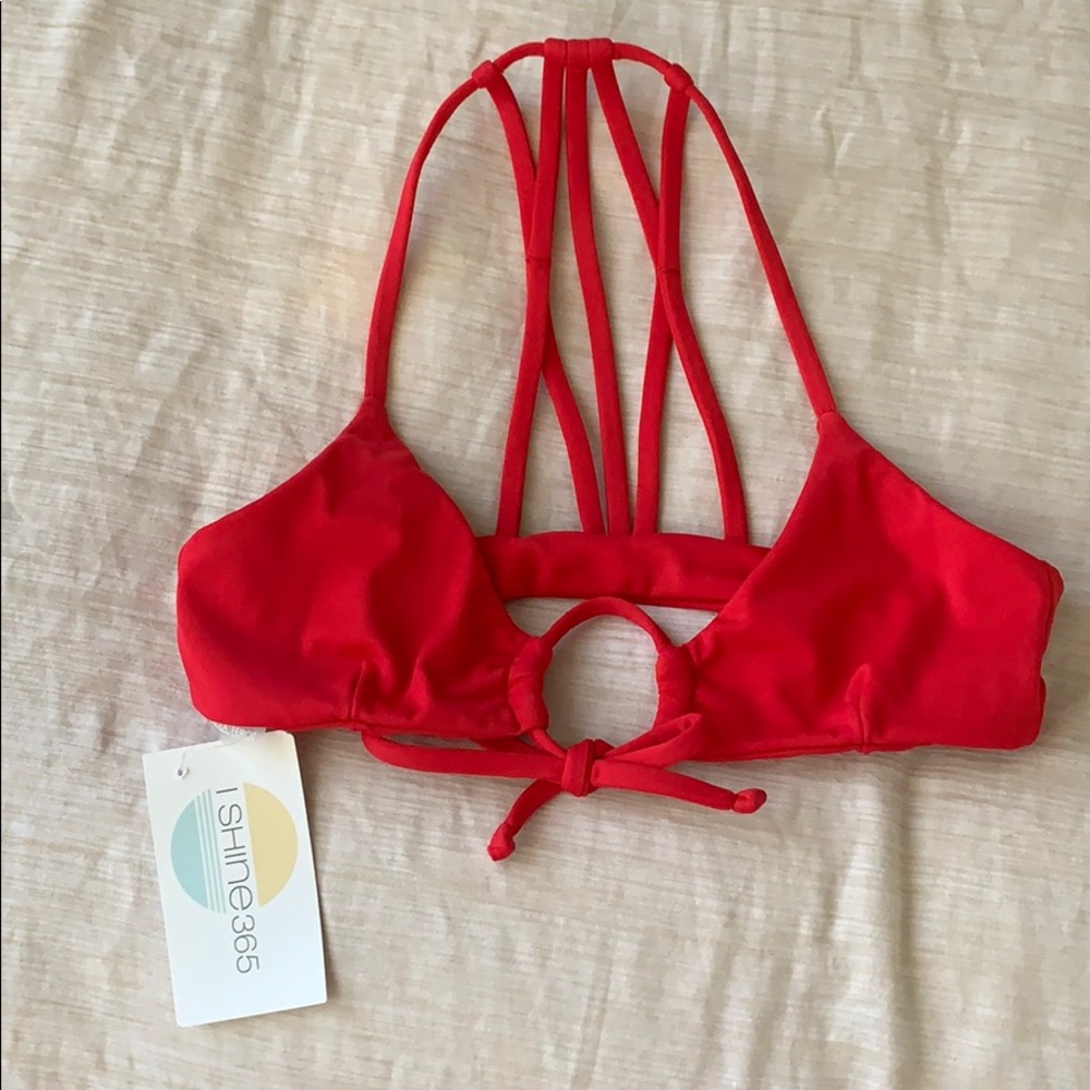Ola Feroz red bikini top